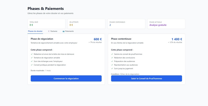 Paiements - Interface gestion